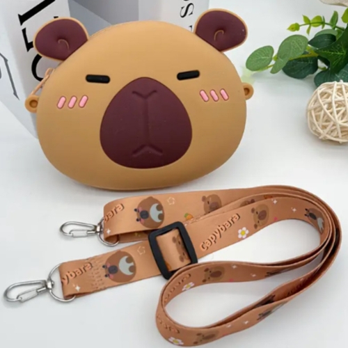 카피바라 실리콘 미니 크로스백 (랜덤 3개)