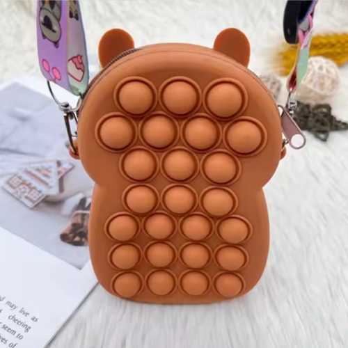 카피바라 실리콘 미니 크로스백 (랜덤 3개)