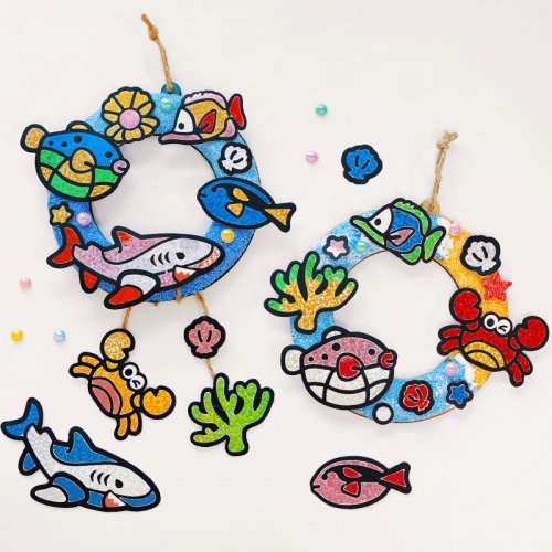 포일아트 바다 리스 만들기 5set