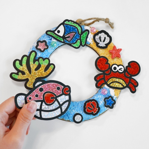 포일아트 바다 리스 만들기 5set