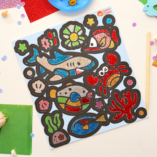 포일아트 바다 리스 만들기 5set