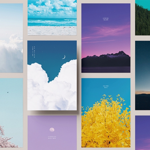 감성 패드편지지 (2개)