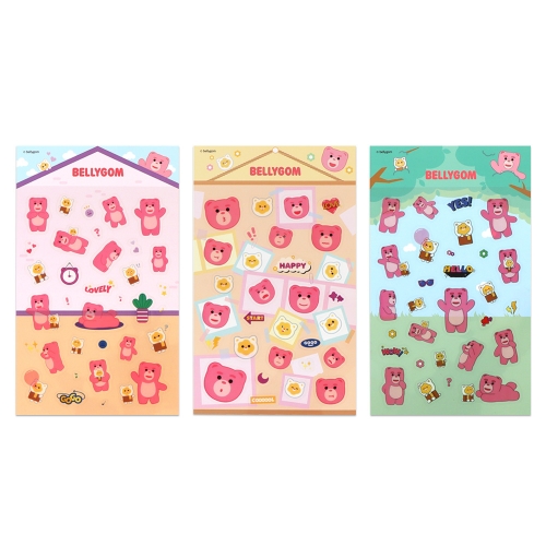 벨리곰 페트 스티커 (3 option)