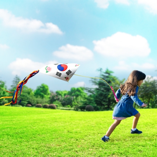 [탑키드] 전통놀이 태극기 막대기 연만들기