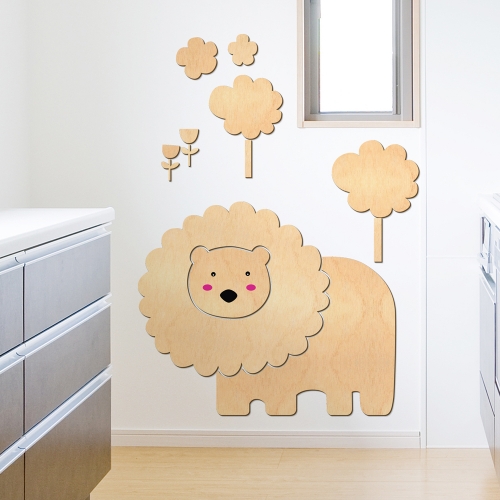 우드스티커 사자와숲 반제품