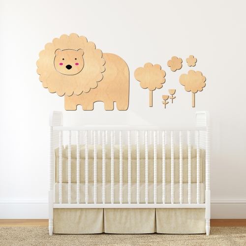 우드스티커 사자와숲 반제품