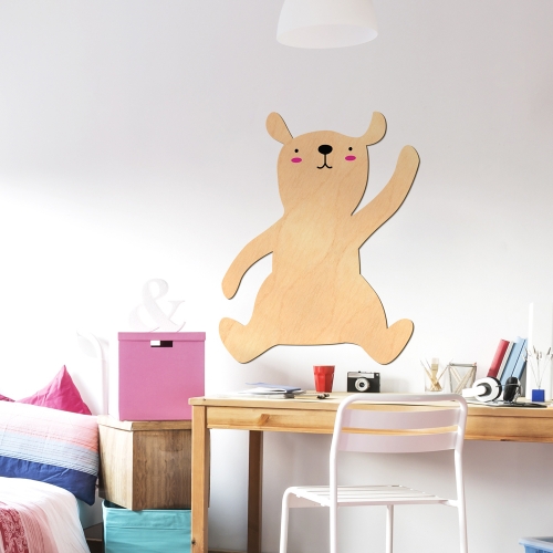 우드스티커 귀여운곰 반제품