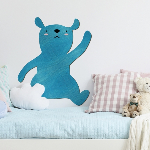 우드스티커 귀여운곰 컬러완제품