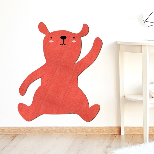 우드스티커 귀여운곰 컬러완제품