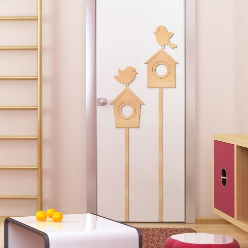 우드스티커 새장과새 반제품