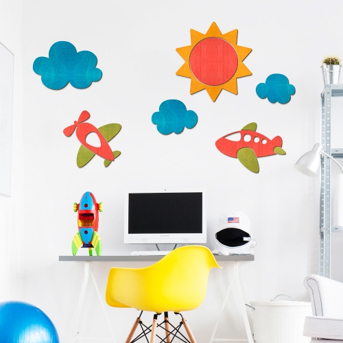 우드스티커 하늘 컬러완제품