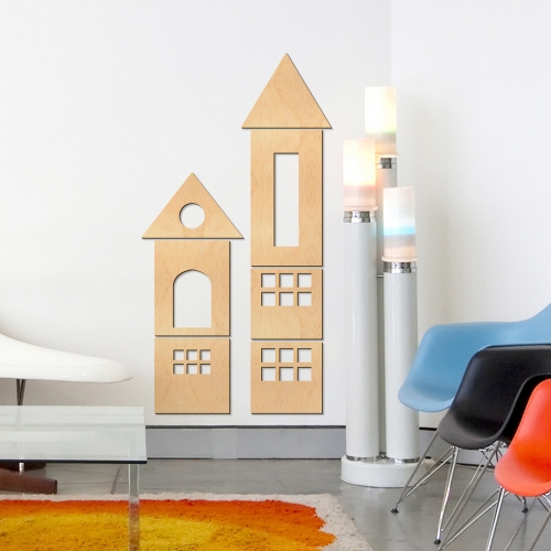 우드스티커 동화의성 반제품