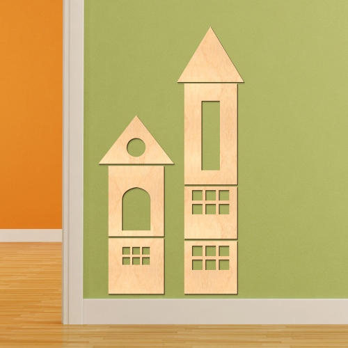 우드스티커 동화의성 반제품