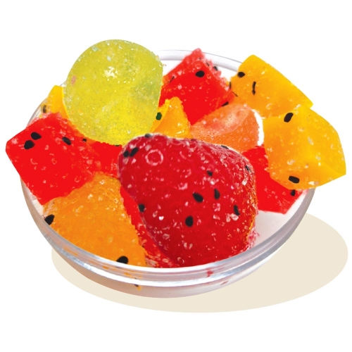 후르츠 푸딩 말랑이 1p  과일 주물럭 스트레스해소