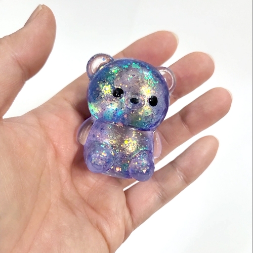 로제 반짝이 곰 스트레스볼 말랑이 주물럭 (12개)