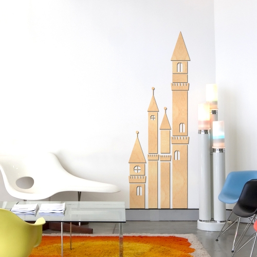 우드스티커 공주의성 반제품