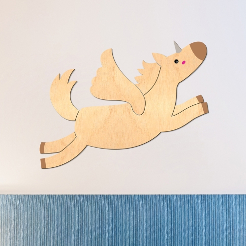 우드스티커 유니콘 단품