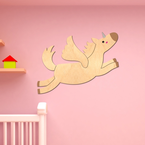 우드스티커 유니콘 단품