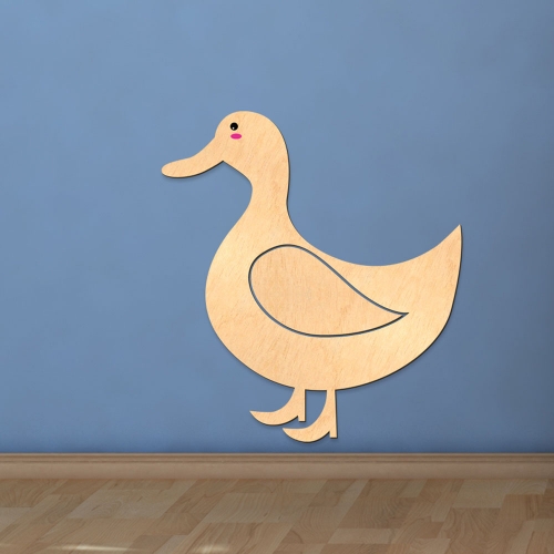 우드스티커 귀여운오리 반제품