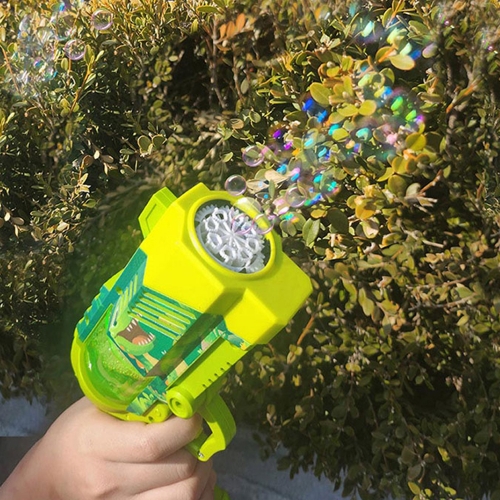 8연발 LED 라이트 자동 버블 권총 비누방울 놀이 비눗방울 버블건 리볼버 타입