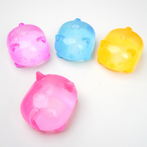 고양이 젤리 스퀴시 블루 슬라임 화이트 스퀴시볼