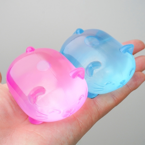 고양이 젤리 스퀴시 블루 슬라임 화이트 스퀴시볼