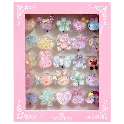 LED 글리터 비즈 불빛반지 (25개)