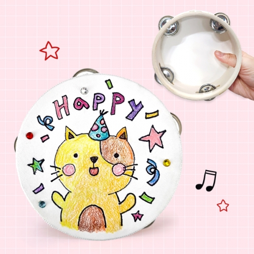 [탑키드] 악기놀이 반제품 우드 탬버린