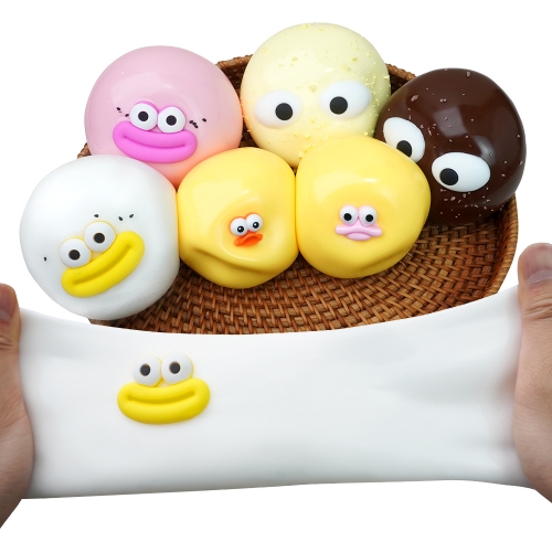 토이토 빵떡 말랑이 대왕 구름빵 스퀴시볼 슬라임 화이트