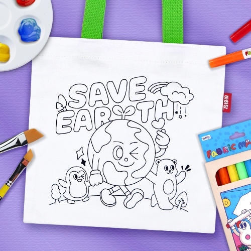 [하하당] 지구 미니 에코백 (2종 택1)