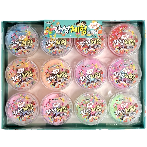 감성체험 상상 슬라임 샤베트 촉감놀이 액체괴물  (12개)