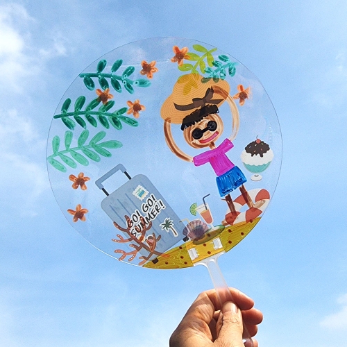 여름 투명 부채 꾸미기 (10인세트)
