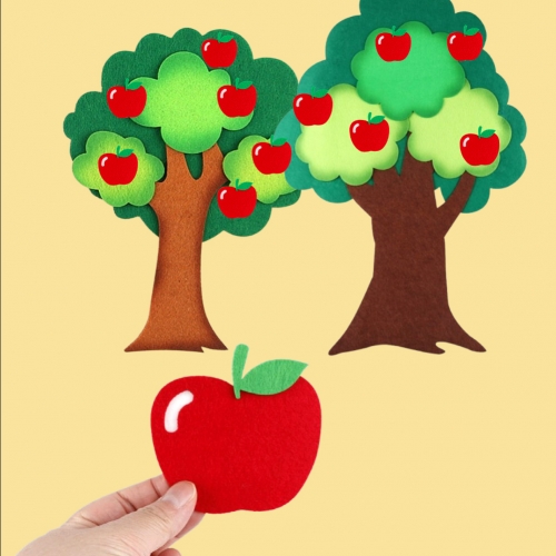 메이크문구 펠트 사과