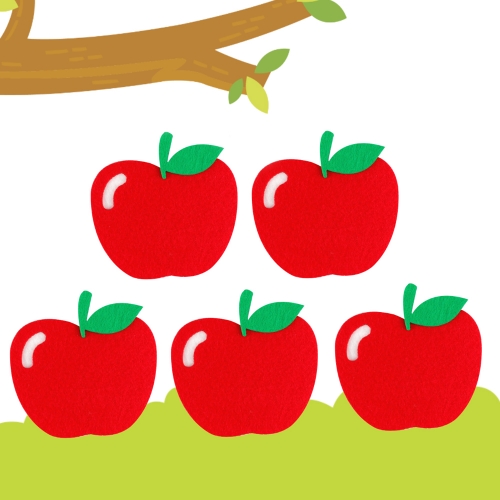 메이크문구 펠트 사과