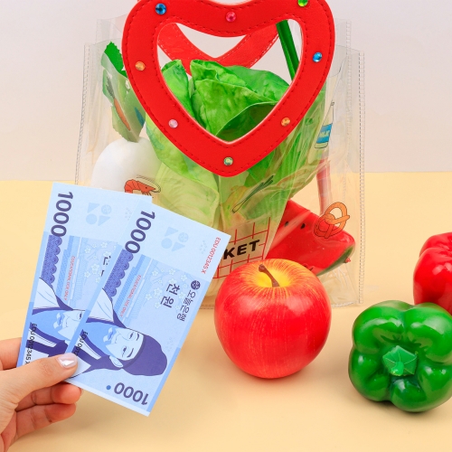 [오늘놀이] 은행놀이 세트(화폐/신용카드, 통장, 상품권 포함/역할놀이/KC인증)