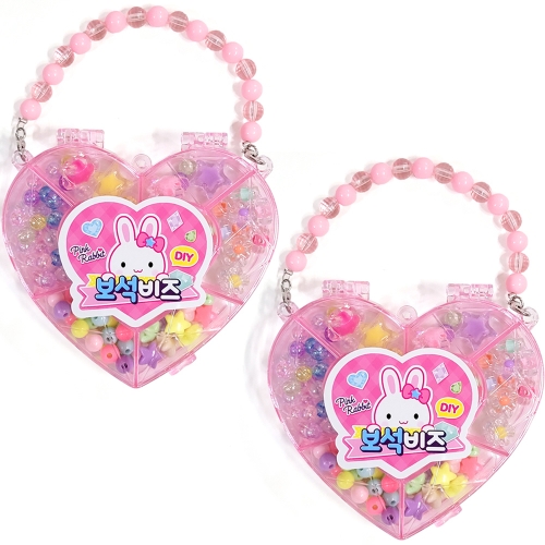 핑크래빗 보석비즈 구슬꿰기와 스타일 팔찌만들기 묶음