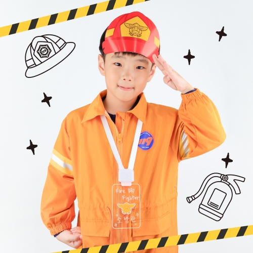 [오늘놀이] 우리동네 소방관놀이(소화기 물총, 신분증 포함/역할놀이/KC인증)