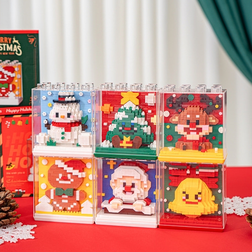 303 크리스마스 입체 블록 액자