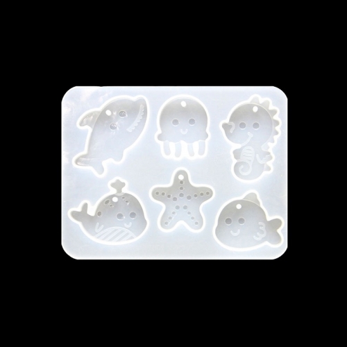 레진아트 만들기 꾸미기 귀여운 바다친구6종 만들기몰드 홀타입