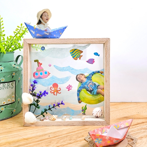 [만꾸] 바다 속 투명액자