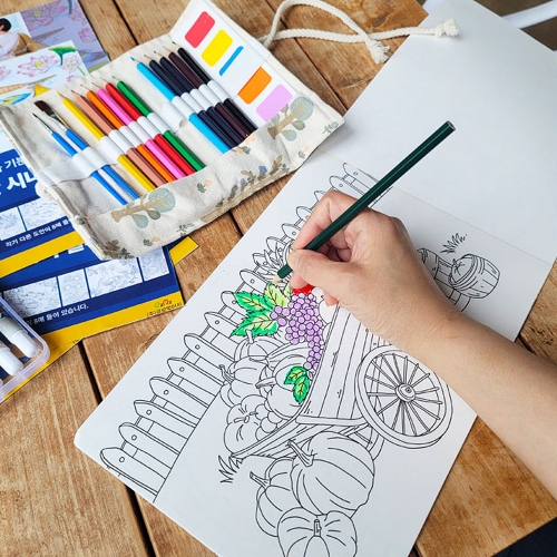 치매예방 시니어 컬러링북