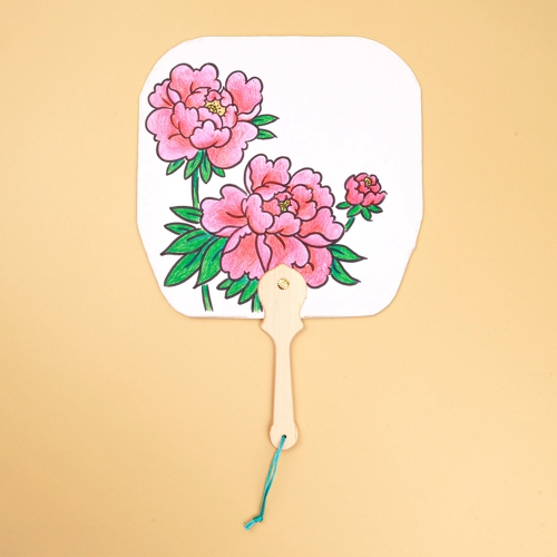 [대원피앤피] 한지 부채 만들기(2종 택1/전통용품/그리기놀이)