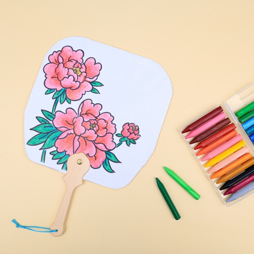 [대원피앤피] 한지 부채 만들기(2종 택1/전통용품/그리기놀이)