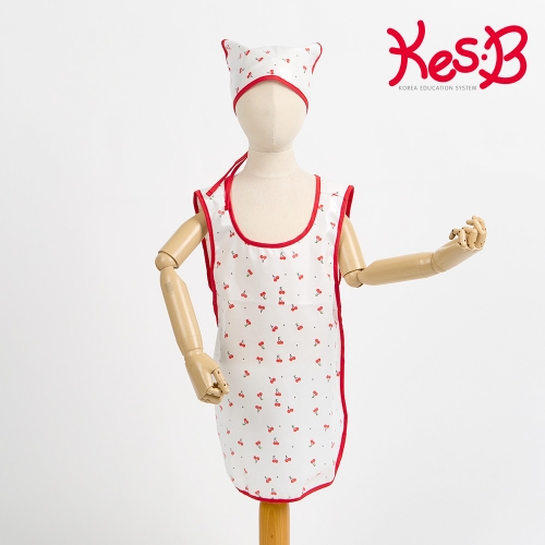 [캐스비]아트스쿨 방수앞치마(대) 체리(2849)