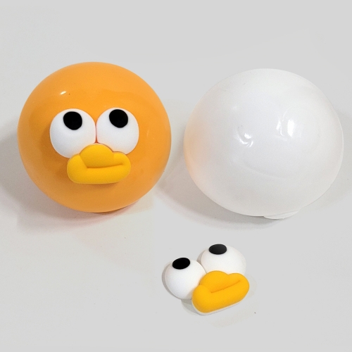 오리 찐빵 주물럭 스퀴시 말랑이 (4개)