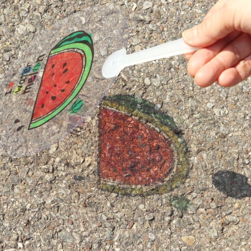 메이크문구 DIY728 썬캐쳐투명부채만들기 수박