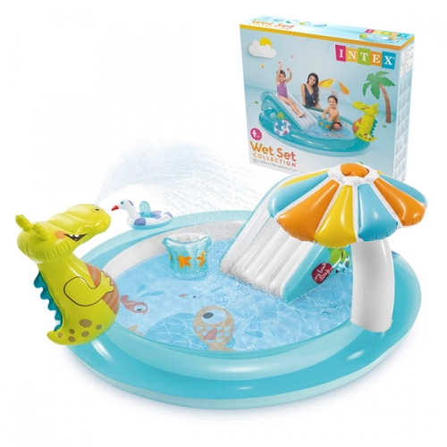 INTEX 인텍스 애니멀 슬라이딩 분수 풀장 수영장