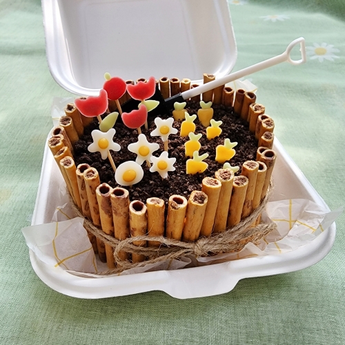 아이솜씨  텃밭 화분 도시락 케이크 만들기 세트 어린이 요리키트