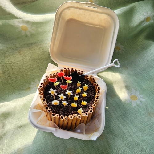 아이솜씨  텃밭 화분 도시락 케이크 만들기 세트 어린이 요리키트