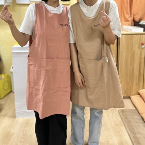 어린이집 유치원 선생님 보육교사 졸업 수료식 자수앞치마